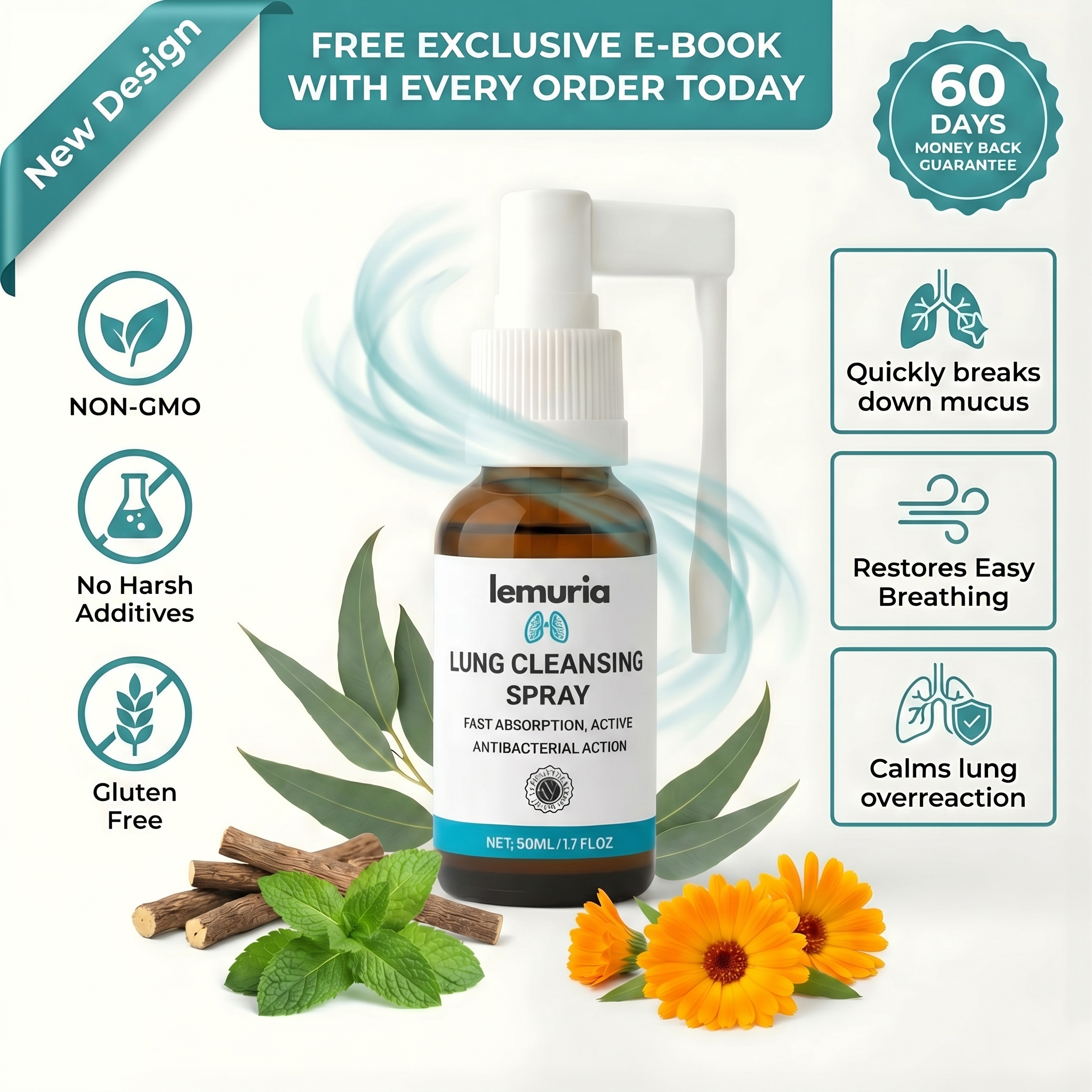 Lemuria Lung Cleansing Spray